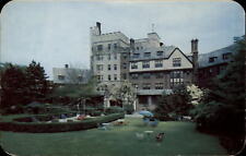 Connecticut Greenwich Pickwick Arms Hotel garden ~ postcard  sku123 picture