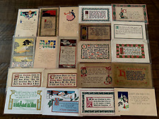 Lot of 20 Vintage~Arts & Crafts~Christmas Postcards~Volland~Davis~etc.~K-239 picture