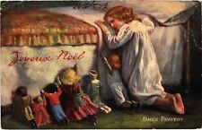 CPA AK Family Prayers CHILDREN WITH TOYS (1327875) picture