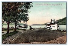 c1910's Docks Showing Three Steamers Otsego Lake New York NY Posted Postcard picture