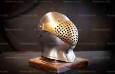 16 Gauge Medieval Closed Helmet Medieval Armet Tournament Hemet Medieval picture