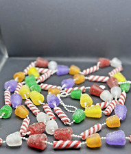 VTG Sugared GUMDROP Candy Realistic Christmas Tree Garland Approx. 8 feet picture
