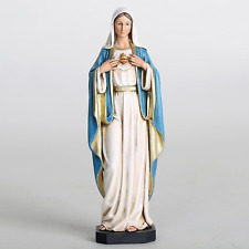 Catholic Immaculate Heart of Mary Figure, Virgin Mary Statue, Blessed Mother for picture