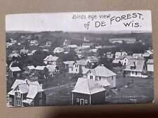 De Forest, Wisconsin 1913 Birds Eye View Postcard picture