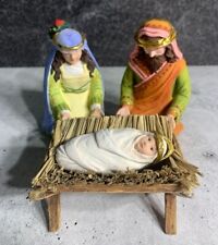 RARE - Patience Brewster Krinkles Nativity Holy Family Jesus Mary Joseph Figures picture
