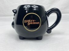 VTG 1983 Harley Davidson HOG Coffee Mug Black Ceramic EUC picture