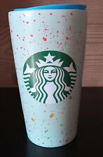 Starbucks 2022 Terrazzo Splatter Mint Green Speckled Ceramic Travel Tumbler 12oz picture