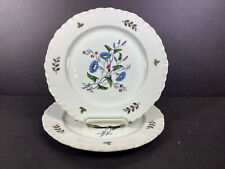 Wedgwood ~ Williamsburg Wild Flowers ~ 2 Dinner Plates picture
