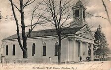1905 NEW JERSEY PHOTO POSTCARD: VIEW OF ST. VINCENT'S R. C. CHURCH MADISON, NJ picture