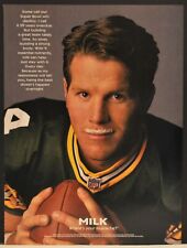1997 Brett Favre Got Milk Surprise Print Ad NFL Football picture
