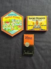 3 boxes vintage incense Vantine's Lucky Number Oriental Temple picture