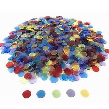 YH Poker 1000 Bingo Chips Markers Tokens - Plastic Discs Chip Counters for Bi... picture