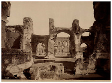 Italy, Rome, Terme di Caracalla Vintage Albumen Print, Photo. Ed. Alinari Tir  picture