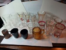 Estate Find Mixed Lot Of 22 Vintage Shot Glasses picture