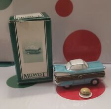 1950s Coupe Car PHB Porcelain Hinged Box with Hamburger Midwest of Cannon Falls picture