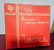 Vintage NOMA LITES CHRISTMAS  15 Lights C-9 Swirl Bulbs Lamp w Box - Santa Claus picture