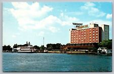 Niagara Falls New York Treadway Inn Hotel Building Chrome Cancel WOB Postcard picture