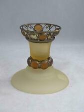 Partylite Paris Retro Taper Candle Holder Yellow Tealight Ball Holder Decor picture