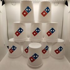 Vintage Domino's Pizza Brand Plastic Cups - LOT OF 10 picture