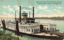 LP44  Transfer Steamer Albatross Riverboat  Vicksburg Mississippi  1908 Postcard picture