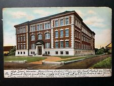 Postcard Worcester MA - c1900s High School picture