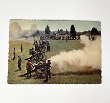 Postcard Re-enactment Civil War Battle Bull Run Manassas, Virginia Vintage picture