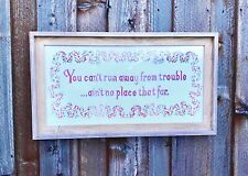 Splash Mountain Ride Prop Wooden Sign “You Can Run From Trouble” Disneyland WDW picture