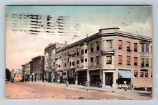 Bloomington IN-Indiana, Business Area, South Side Square Vintage c1911 Postcard picture