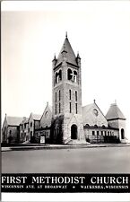 Real Photo Postcard First Methodist Church in Waukesha, Wisconsin picture