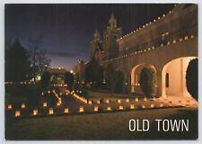 Albuquerque New Mexico~Christmas Lights @ Old Town Plaza~Continental Postcard picture