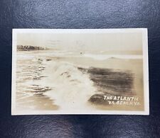 Virginia Beach VA-Virginia, Storm On The Atlantic Ocean, Real Photo Postcard picture