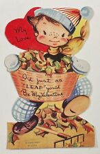 Vintage Valentine Card Leaf picture