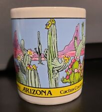 Arizona Cactus Country Tiny Coffee Mug Espresso Saguaro Mauve Desert Southwest picture