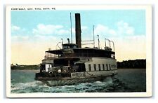 Postcard Ferryboat Gov. King, Bath ME Maine I22 picture