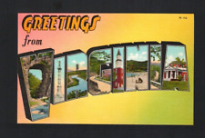 Old Large Letter Greetings Card Postcard Virginia #1 picture