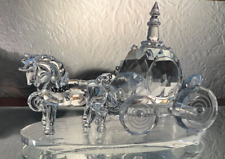 Crystal Cinderella Horse and Carriage Coach Wedding Sculpture Figurine picture