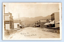 RPPC 1910. MAIN ST. WHITEFISH, MONTANA. STREET VIEW SHOPS. POSTCARD SZ23 picture