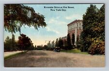 New York City NY,, Riverside Drive At 91st Street Vintage Souvenir Postcard picture