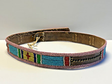 Original Native American Indian Beaded Belt; 39