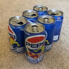Vintage HAWAII 6-PACK Six COOL CAN SURFER Limited Edition PEPSI Soda Pop Cans picture