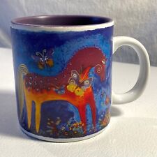 2004 Laurel Burch Coffee Mug - Wine Things - Mythical Horses Butterflies Flowers picture