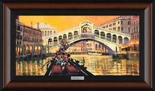 Lights in the Venice Canal - Rodel Gonzalez - Silver Series On Canvas Disney  picture