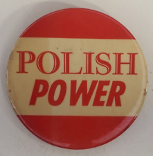 Vintage Polish Power Pinback Button picture