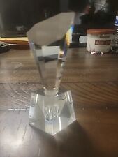 VINTAGE AMERICAN CUT CRYSTAL CORP ABSTRACT 6” PERFUME BOTTLE picture