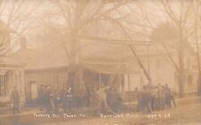 MI 1908 RARE Telephone Company Linemen at Burr Oak, Michigan - St Joseph County picture