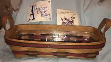 Longaberger 1993 All American LIBERTY Cracker Basket W/protector Patriotic picture