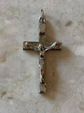 Silver Cross Vintage Crucifix Charm Christian picture