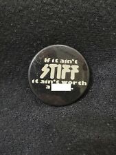 Vintage Stiff Records If it Ain't Stiff Pin Bage/Button RARE Ian Dury Nick Lowe picture
