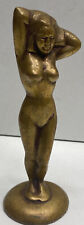 Original Brass Art Deco naked Nude Woman lady Statuette Figural bottle opener picture
