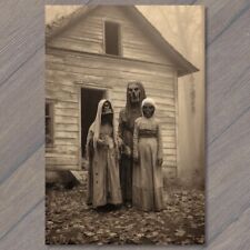 👻 POSTCARD Weird Creepy Vintage Vibe Demon Monster Girl Halloween Cult Unusual picture